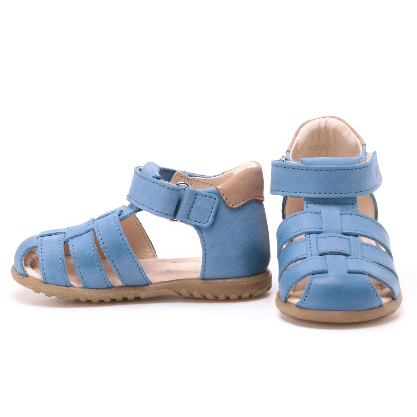 (1078-4) Emel blue closed sandals