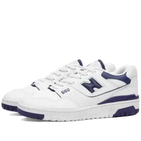 550 Sneaker (White   Navy Blue)