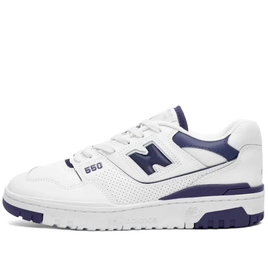 550 Sneaker (White   Navy Blue)