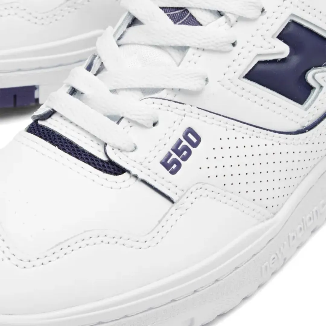 550 Sneaker (White   Navy Blue)