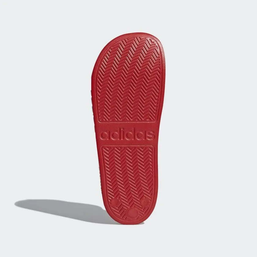 ADILETTE CLOUDFOAM SLIDES SCARLET / CLOUD WHITE / SCARLET