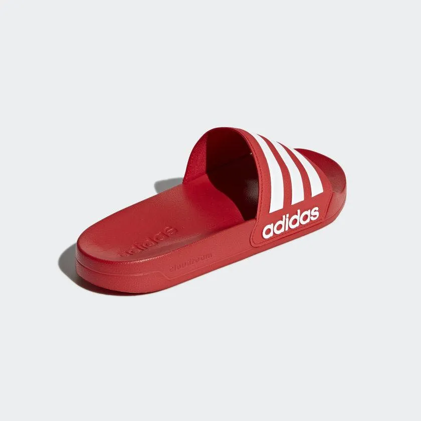 ADILETTE CLOUDFOAM SLIDES SCARLET / CLOUD WHITE / SCARLET