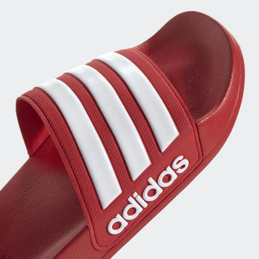 ADILETTE CLOUDFOAM SLIDES SCARLET / CLOUD WHITE / SCARLET