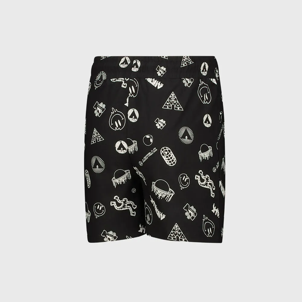 Airwalk Kids Flip AOP Shorts Black/Multi