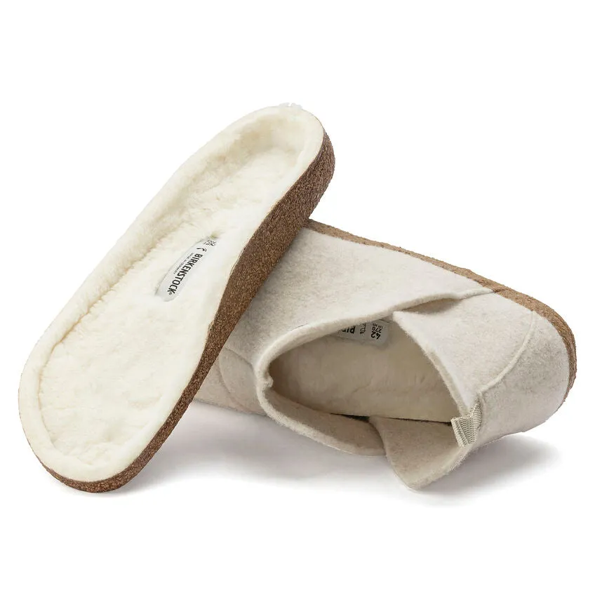 Andermatt Shearling Bootie Slipper - Ecru Wool