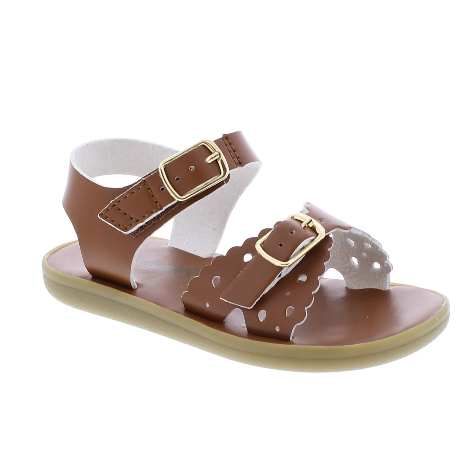 Ariel Eco Kid's Casual Sandal - Tan Microfiber