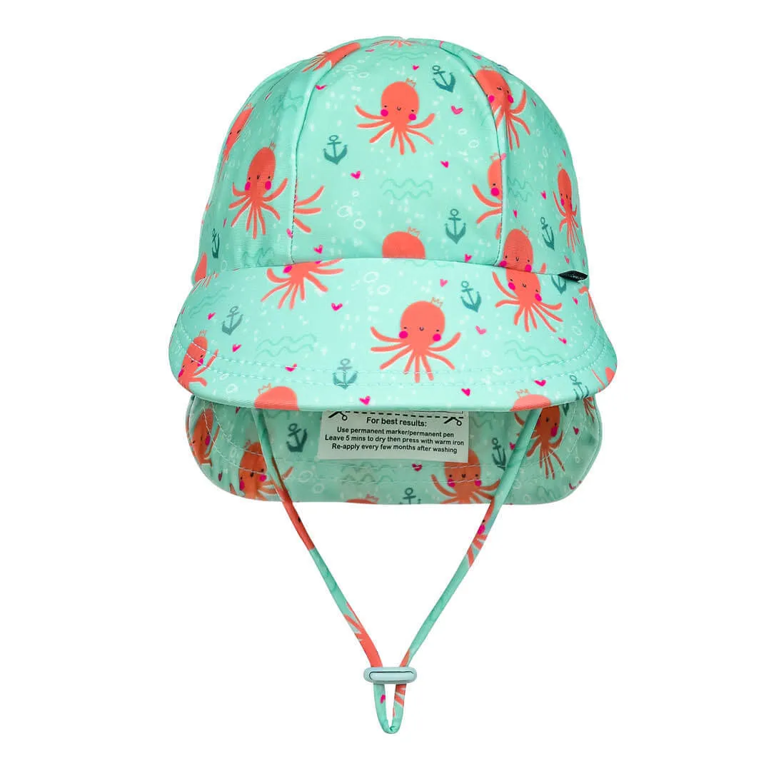 Bedhead Kids Beach Legionnaire Hat UPF50  - Octopus