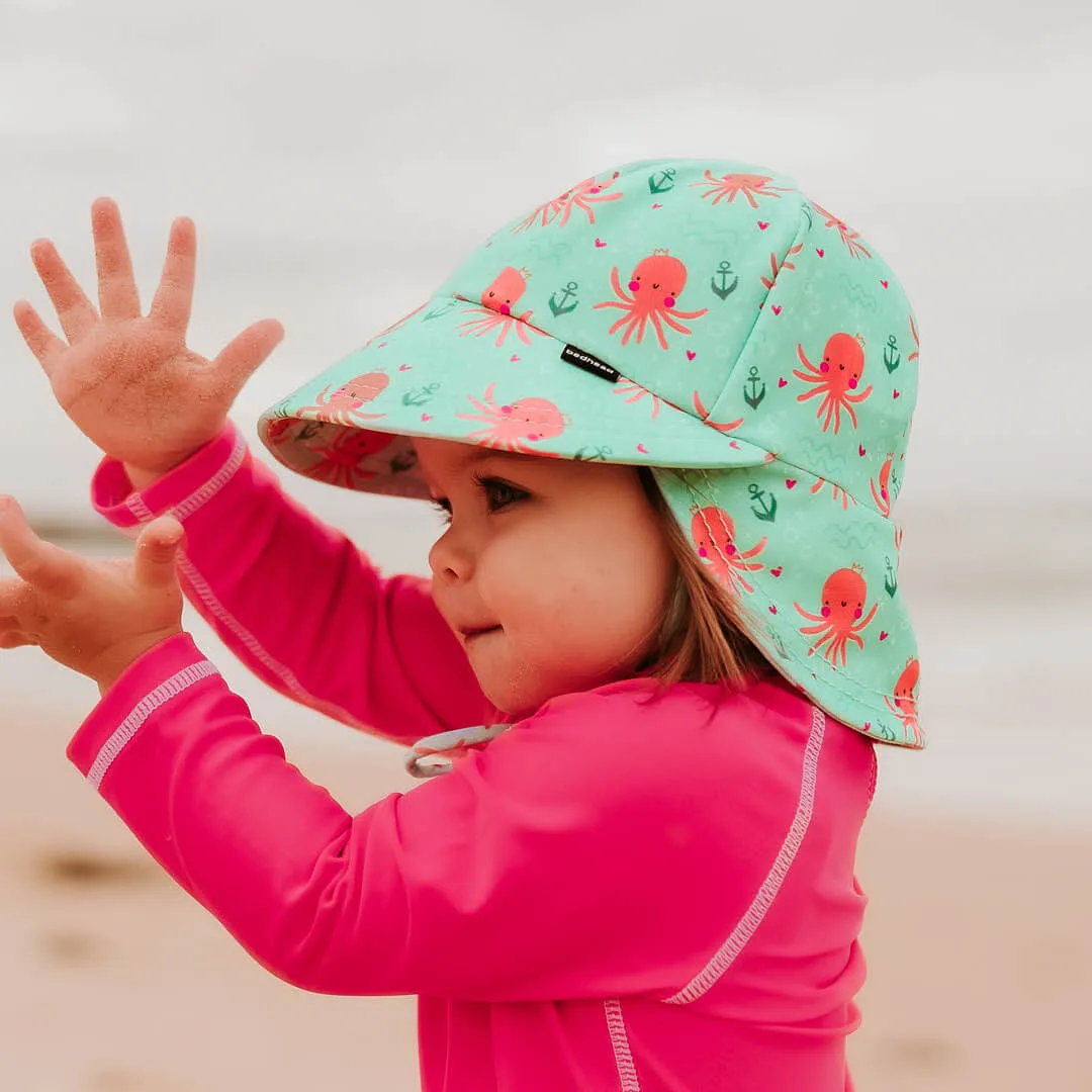 Bedhead Kids Beach Legionnaire Hat UPF50  - Octopus