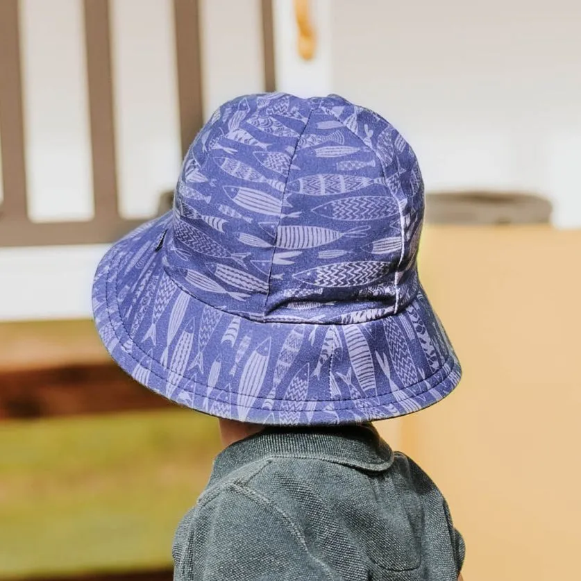 Bedhead Toddler Kids Bucket Hat UPF50  - Fish