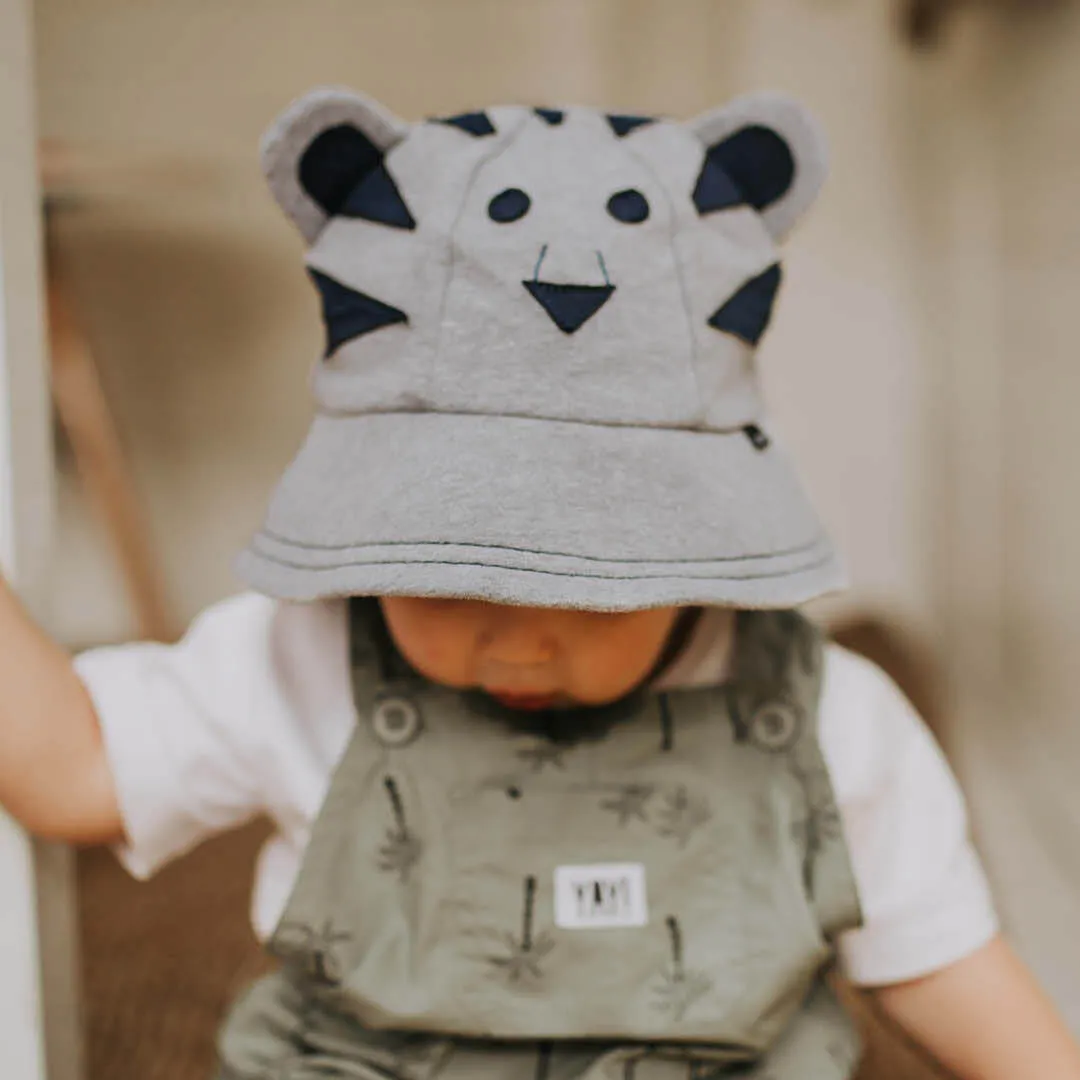 Bedhead Toddler Kids Bucket Hat UPF50  - Tiger Grey Marle