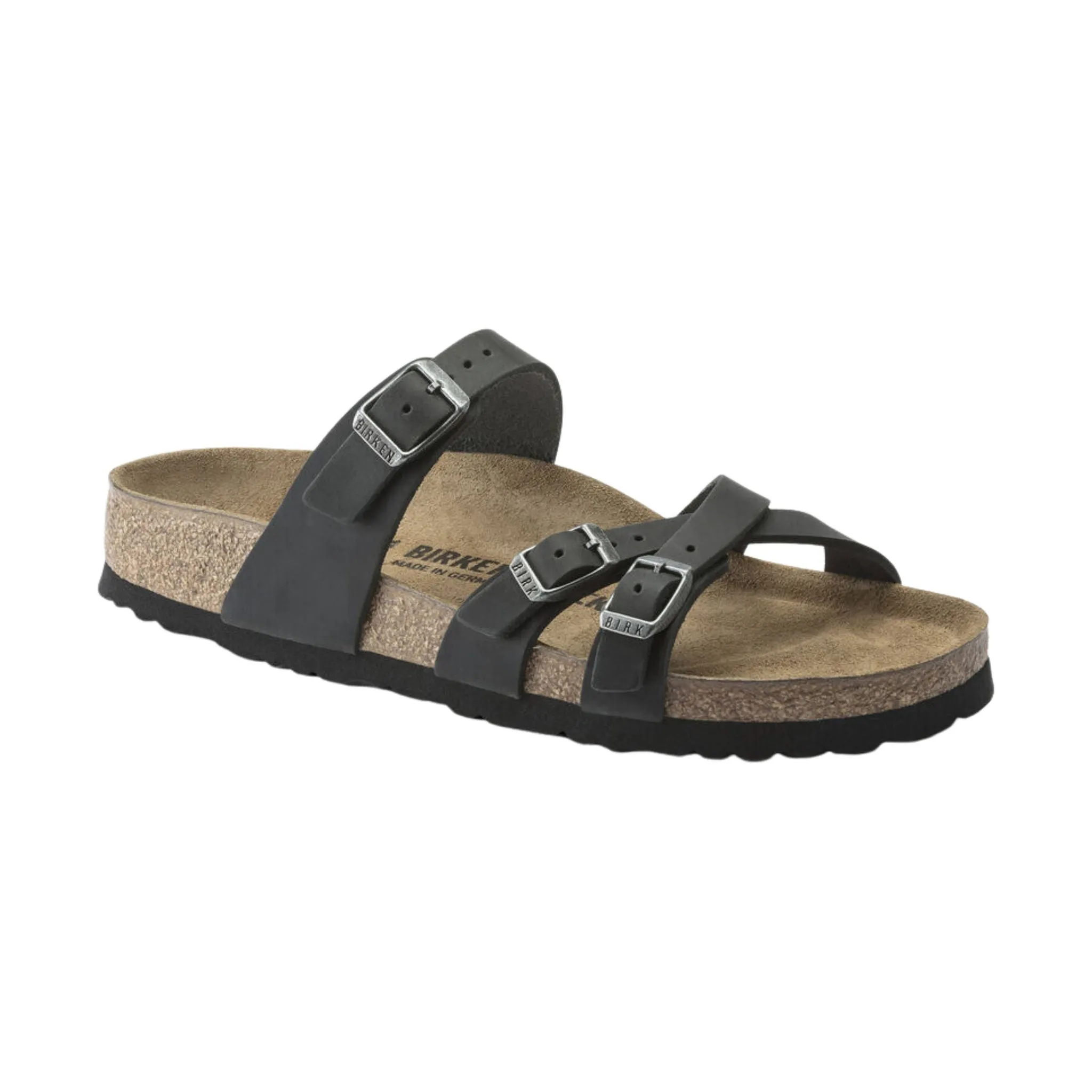 Birkenstock Franca Sandal - Oiled Leather Black