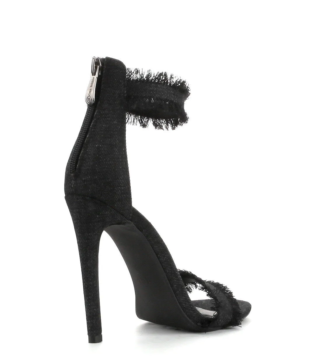 Black Denim Heel