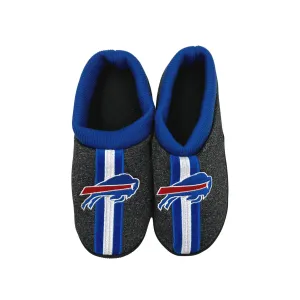 Buffalo Bills Men's Gray With Royal Blue Cuffs Slippers