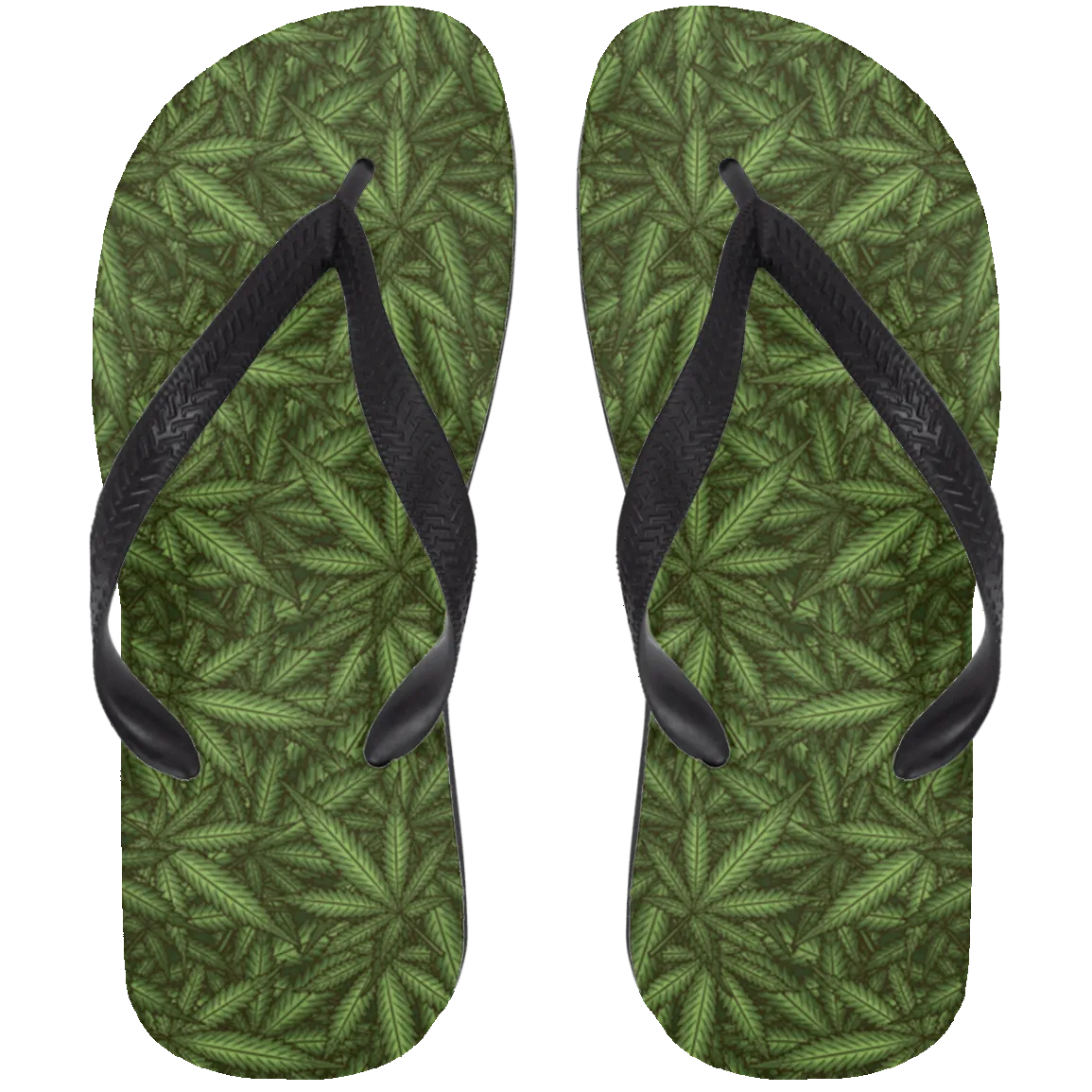 Cannabis Camo Flip Flops