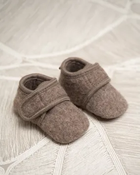 Classic Wool Baby Slippers Denver Melange