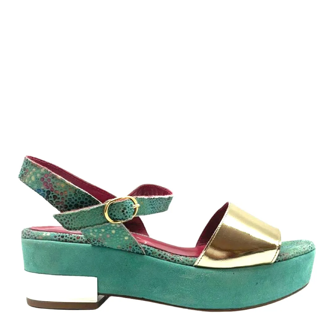 Cristaline - Aqua flatform sandal - Last pair 37!