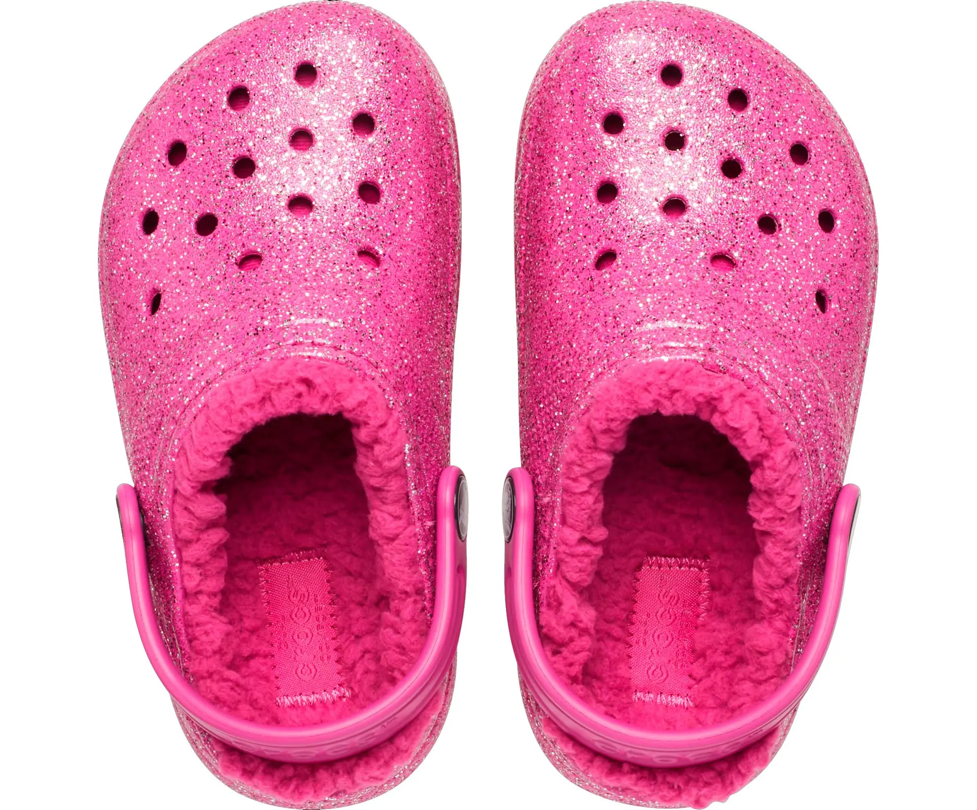 Crocs Classic Glitter Lined Kids Clogs