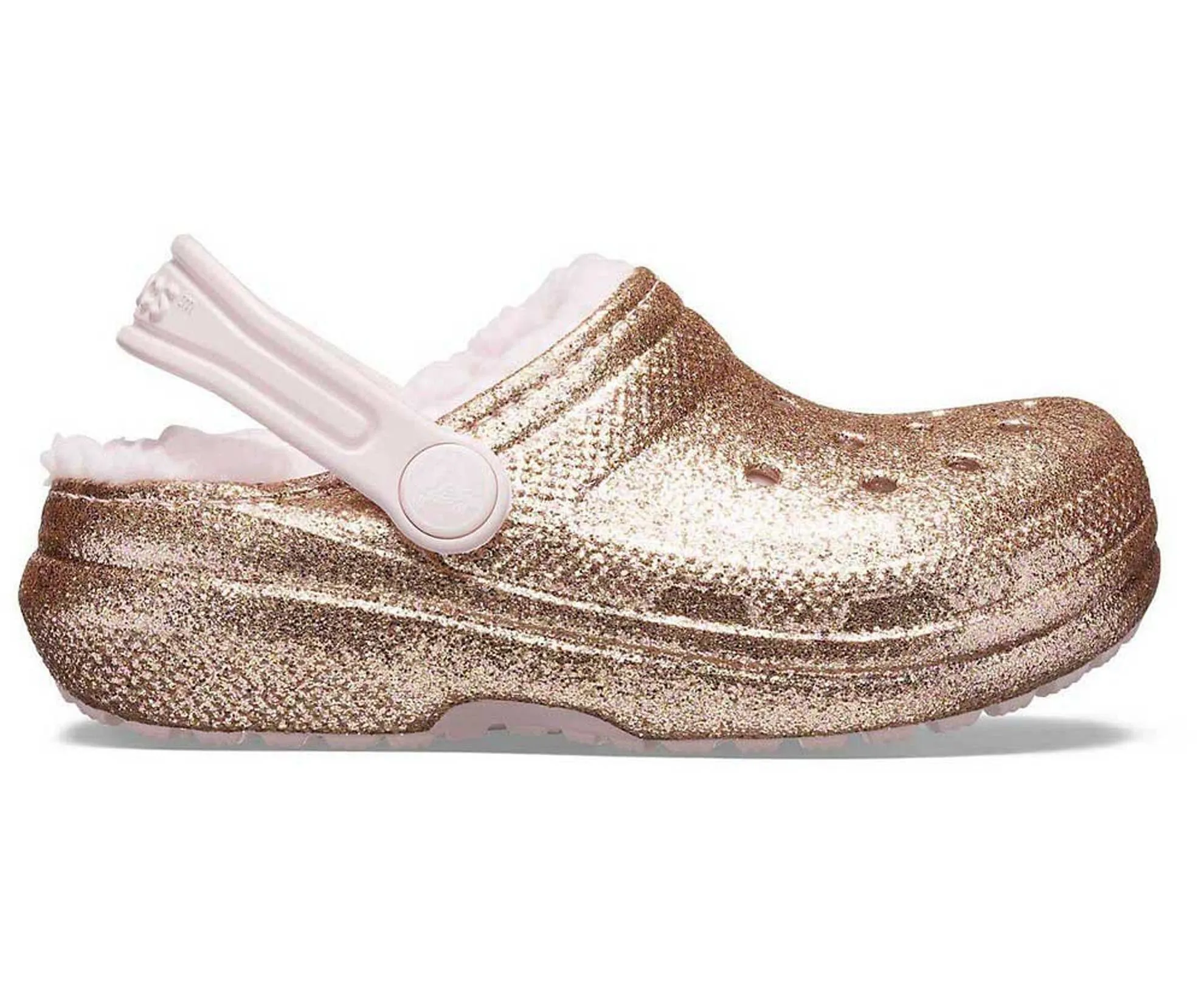 Crocs Classic Glitter Lined Kids Clogs