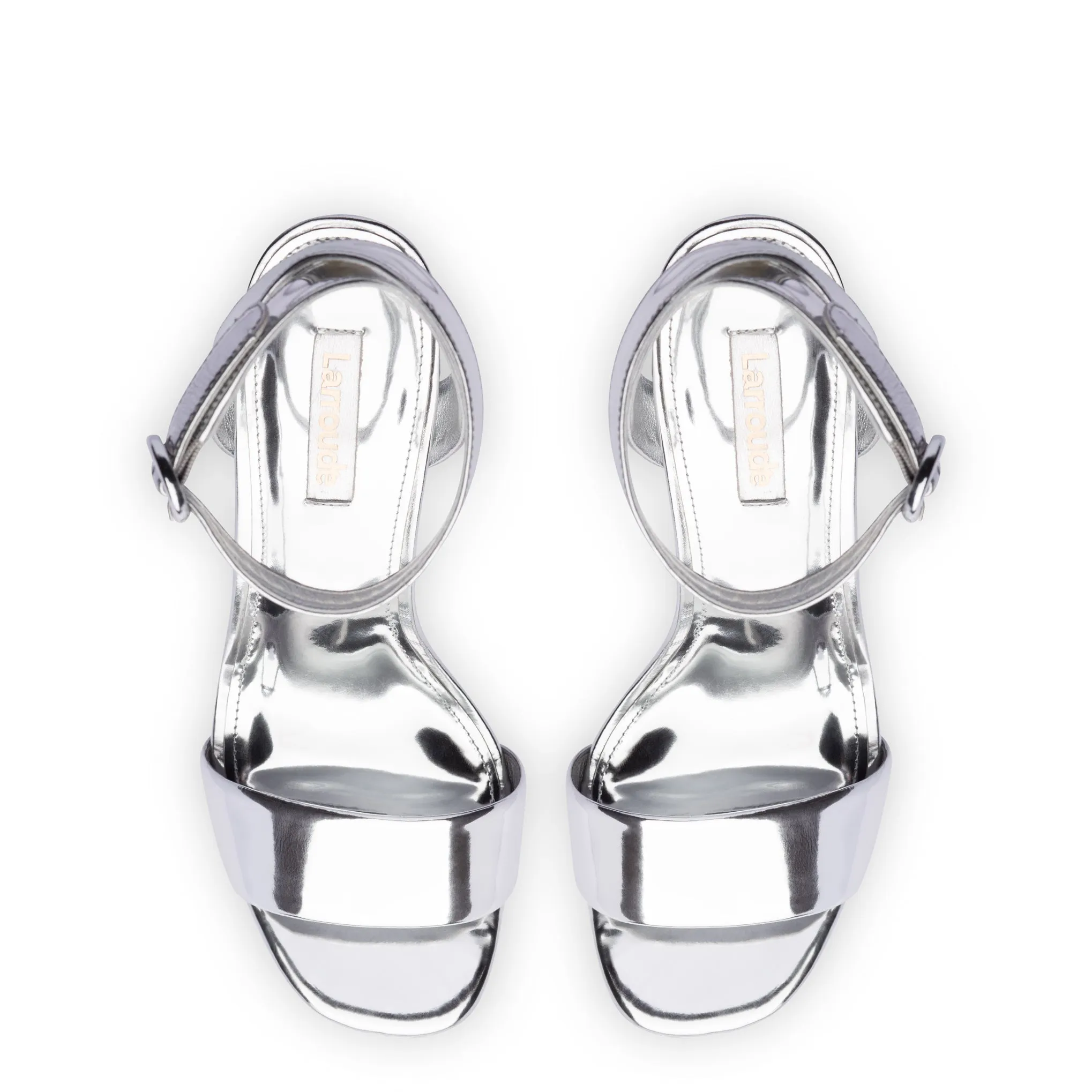 Dolly Sandal In Silver Specchio