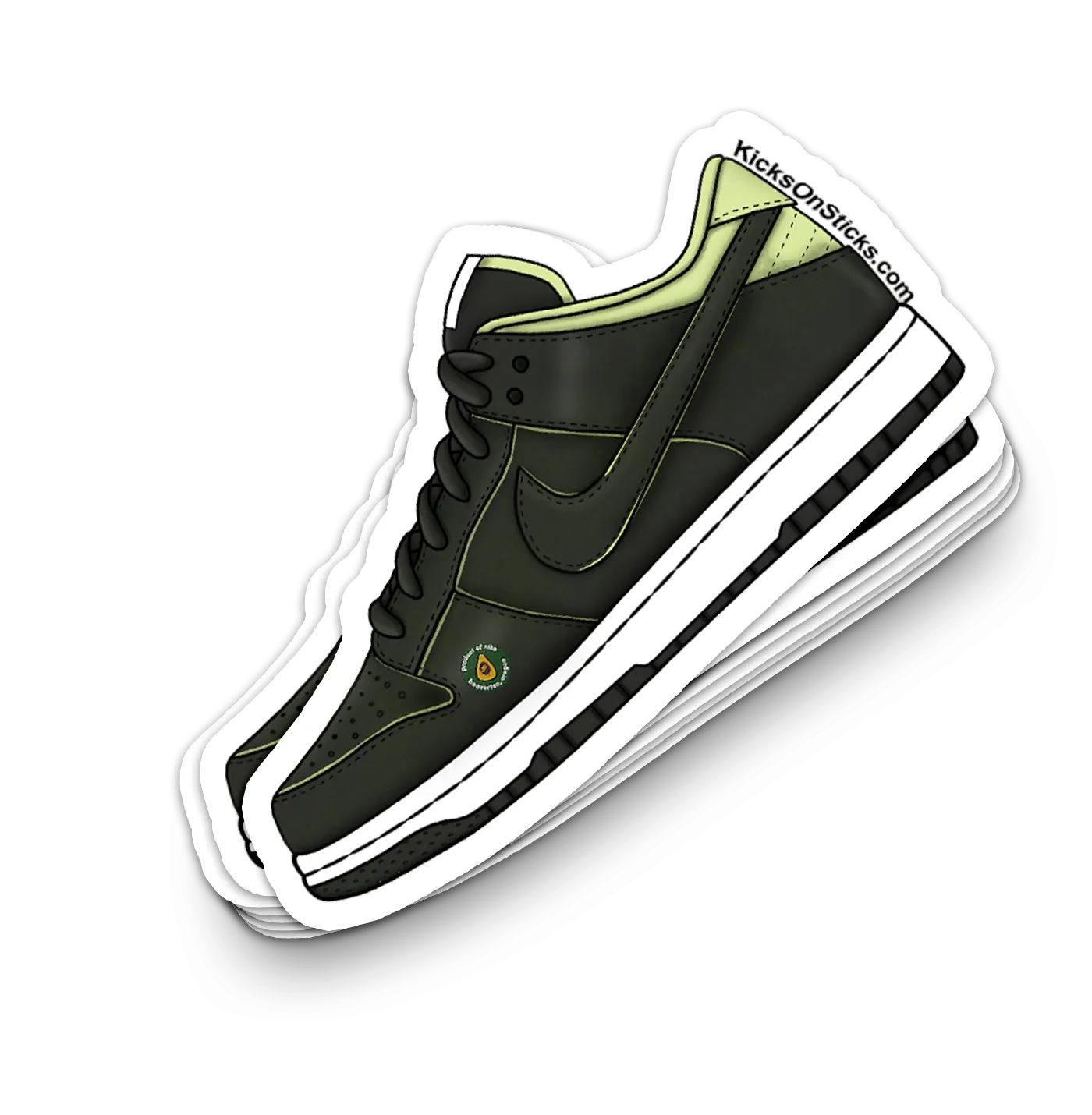 Dunk Low "Avocado" Sneaker Sticker