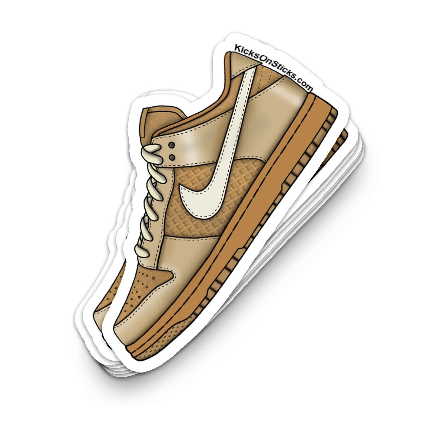 Dunk Low "Waffle" Sneaker Sticker