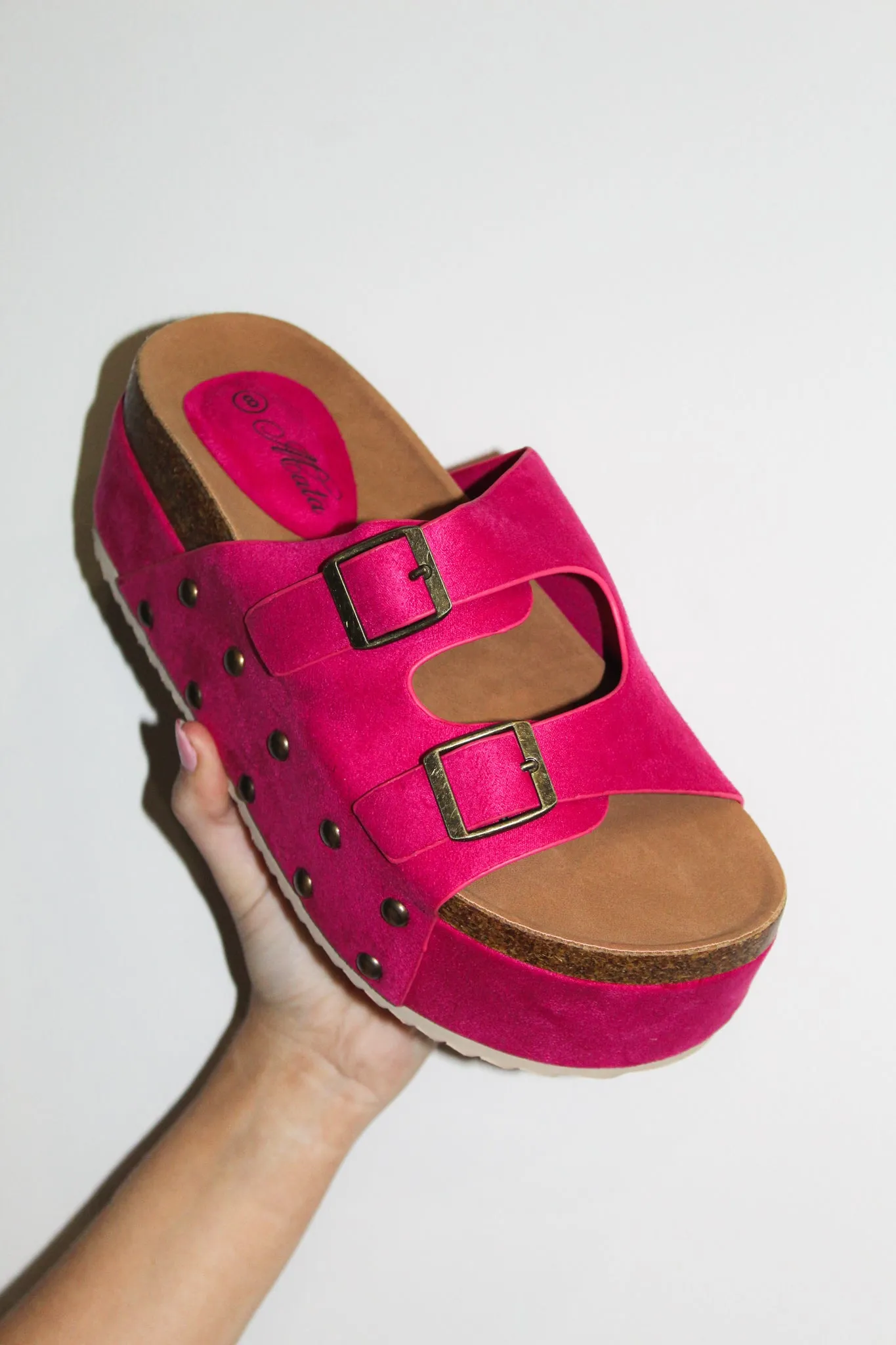 Elevate Platform Sandals- Magenta