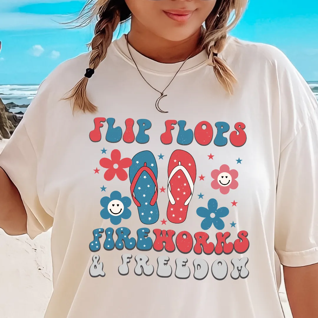 FLIP FLOPS AND FIREWORKS SHIRT