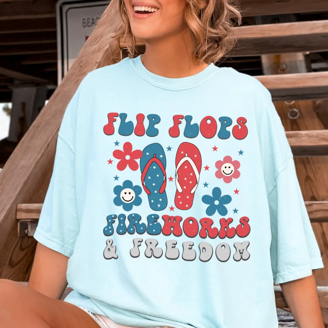 FLIP FLOPS AND FIREWORKS SHIRT