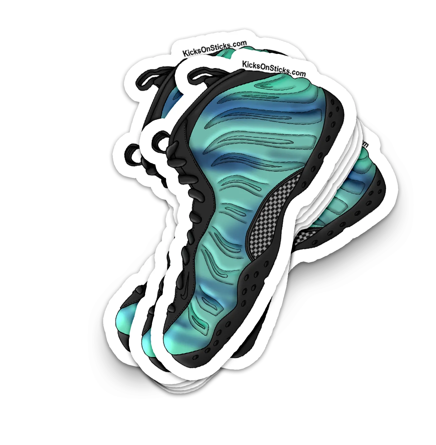 Foamposite "Northern Lights" Sneaker Sticker