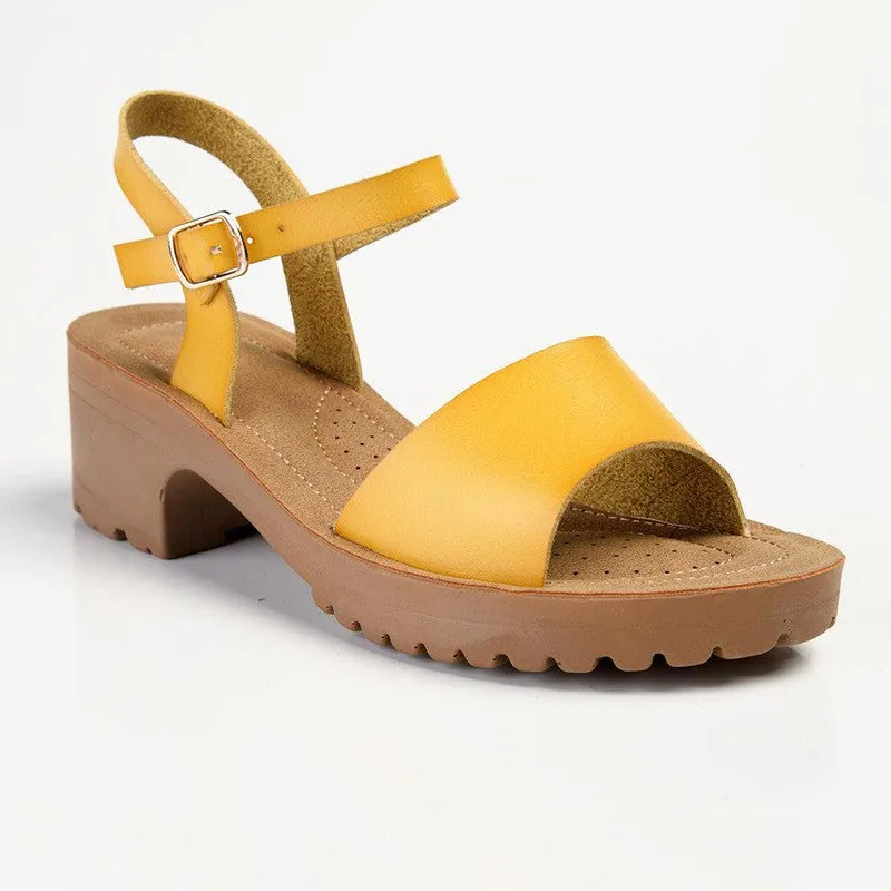 Franco Rossi Cleated Sandal - Yellow