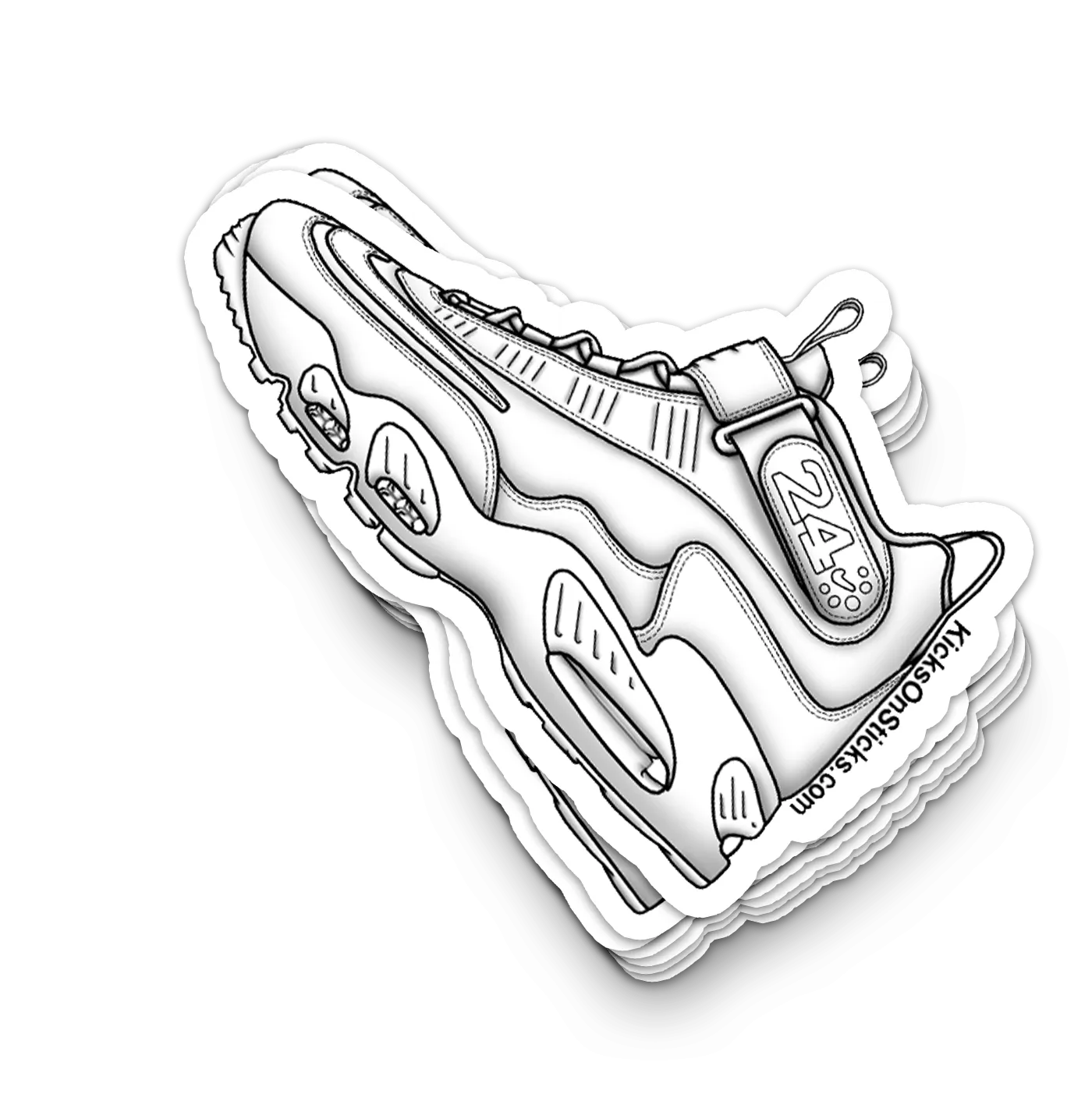 Griffey Max "White" Sneaker Sticker