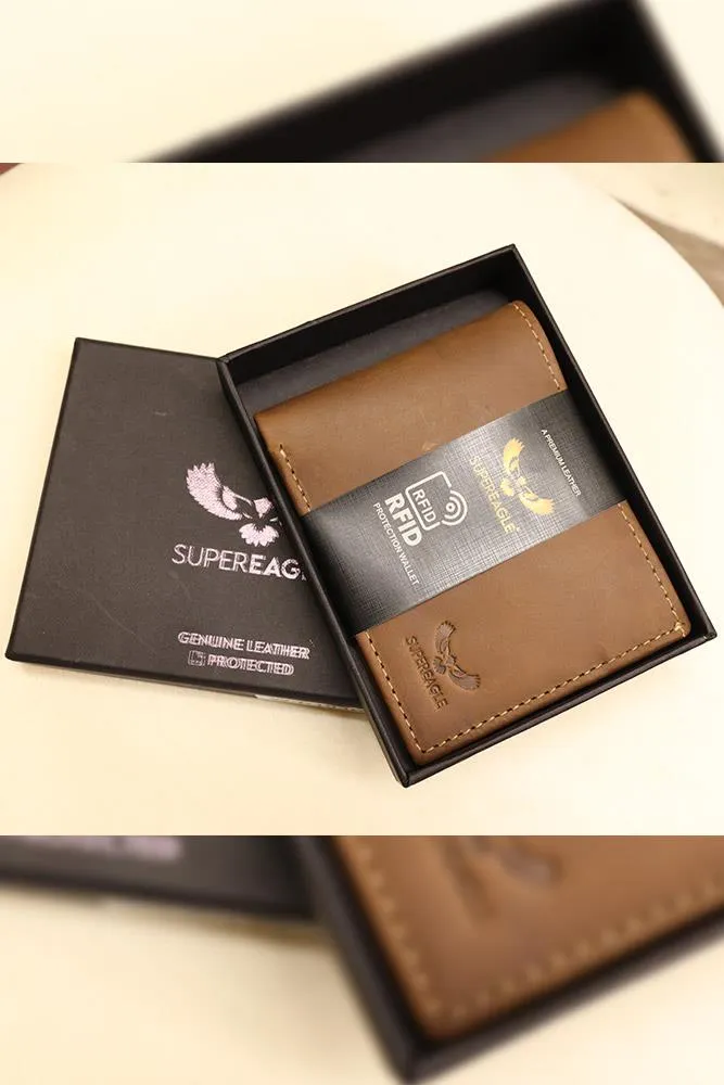 Handcrafted Flipout Card Pockets Genuine Leather Wallet