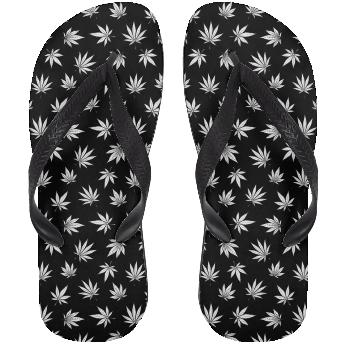 Hemp Leaves Flip Flops