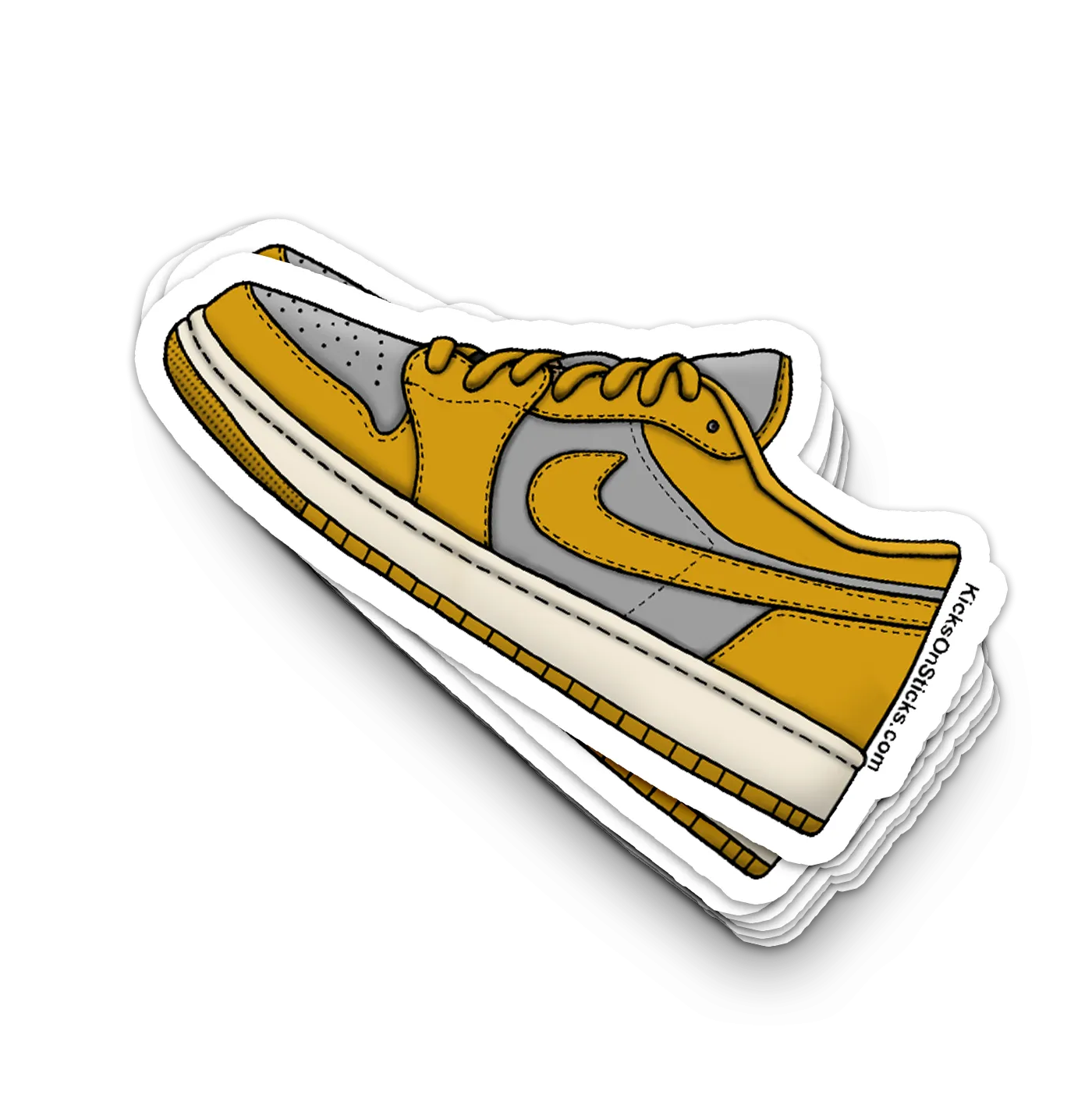 Jordan 1 Low "Curry" Sneaker Sticker