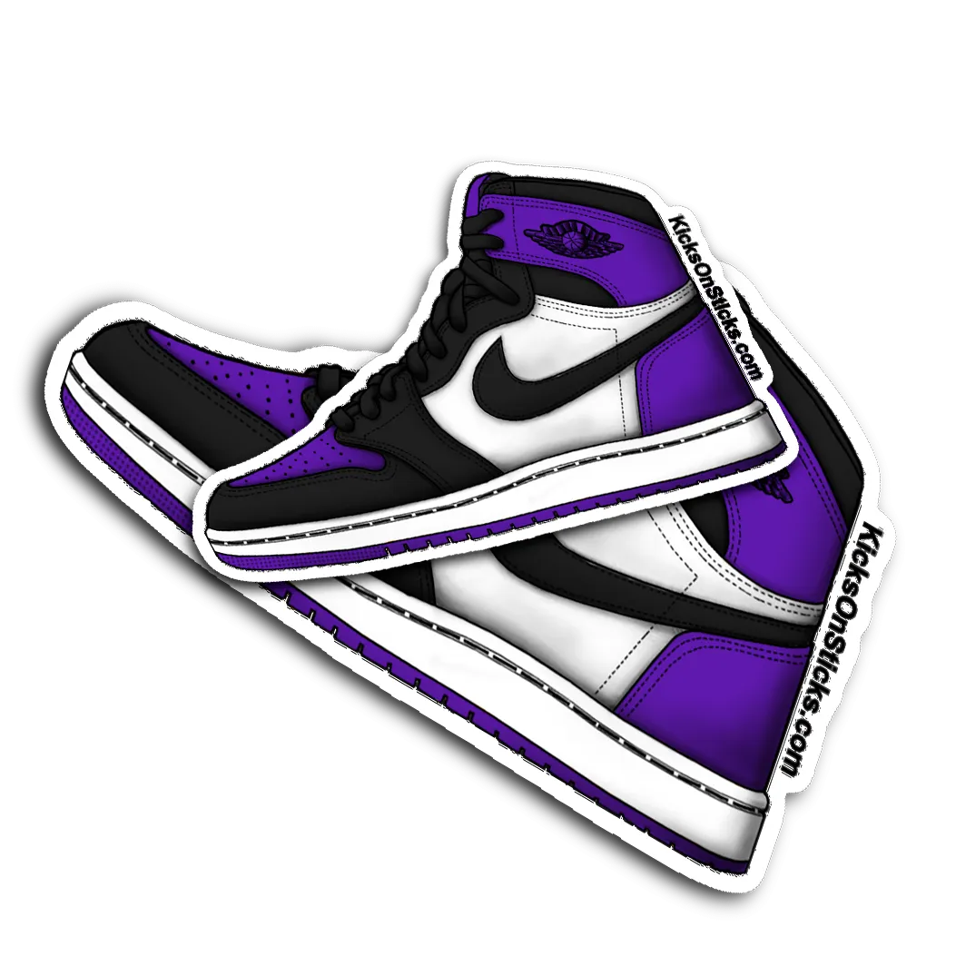 Jordan 1 "Purple Toe" Sneaker Sticker