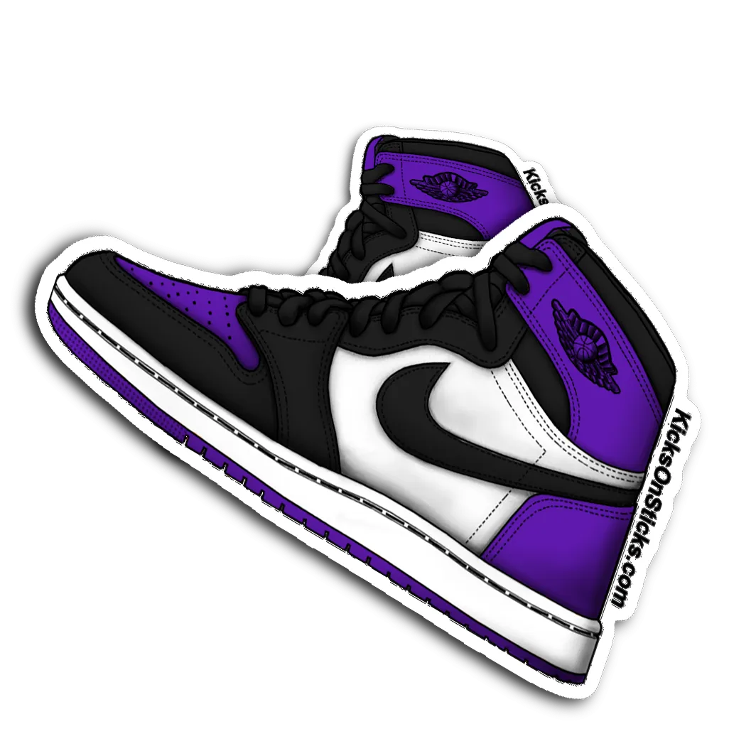 Jordan 1 "Purple Toe" Sneaker Sticker