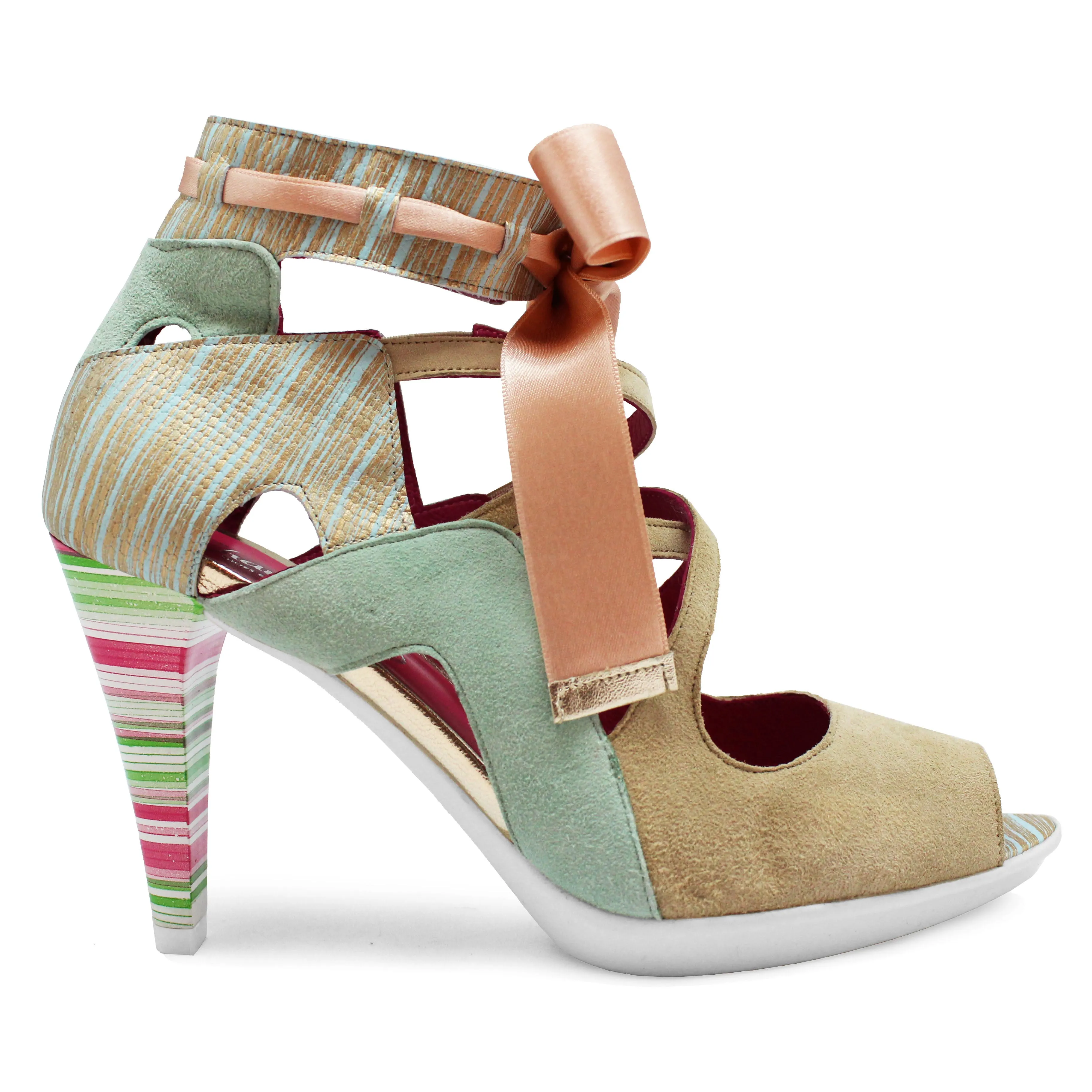 Jupiter - Natural/Mint sandal