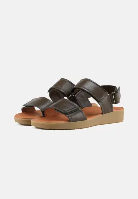 Karen Sandal Pull Up Leather - Olive