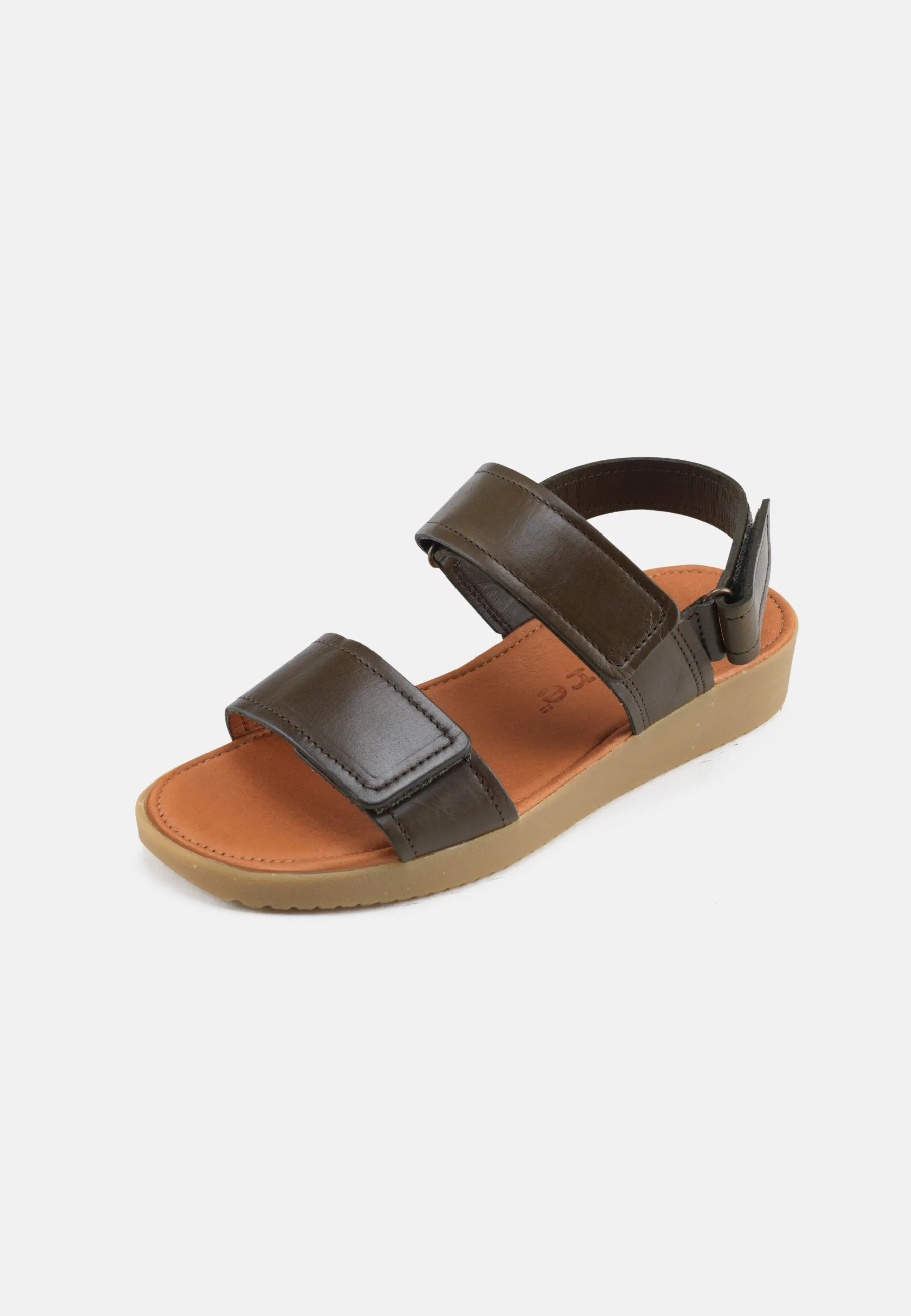 Karen Sandal Pull Up Leather - Olive