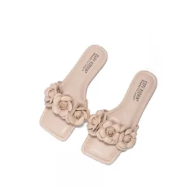 Luvu Quilted Sandal - Nude