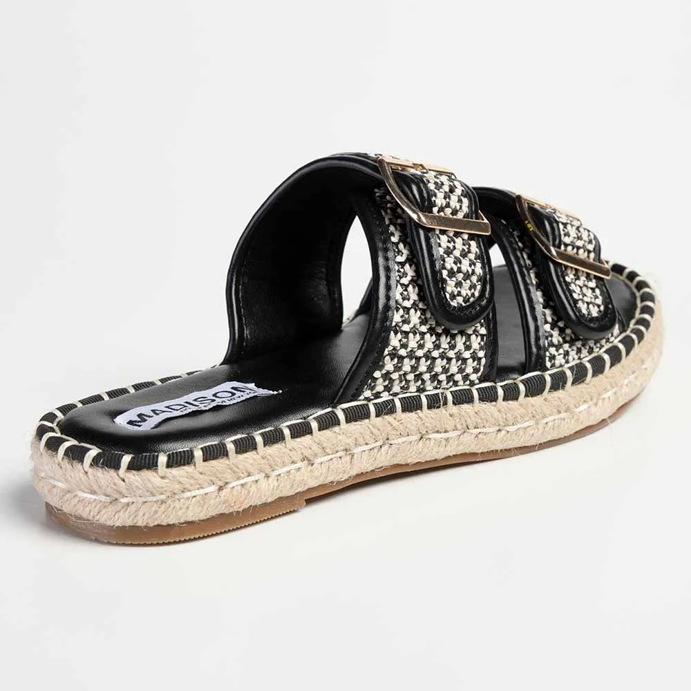 Madison Loyalty Espadrille Mule - Black