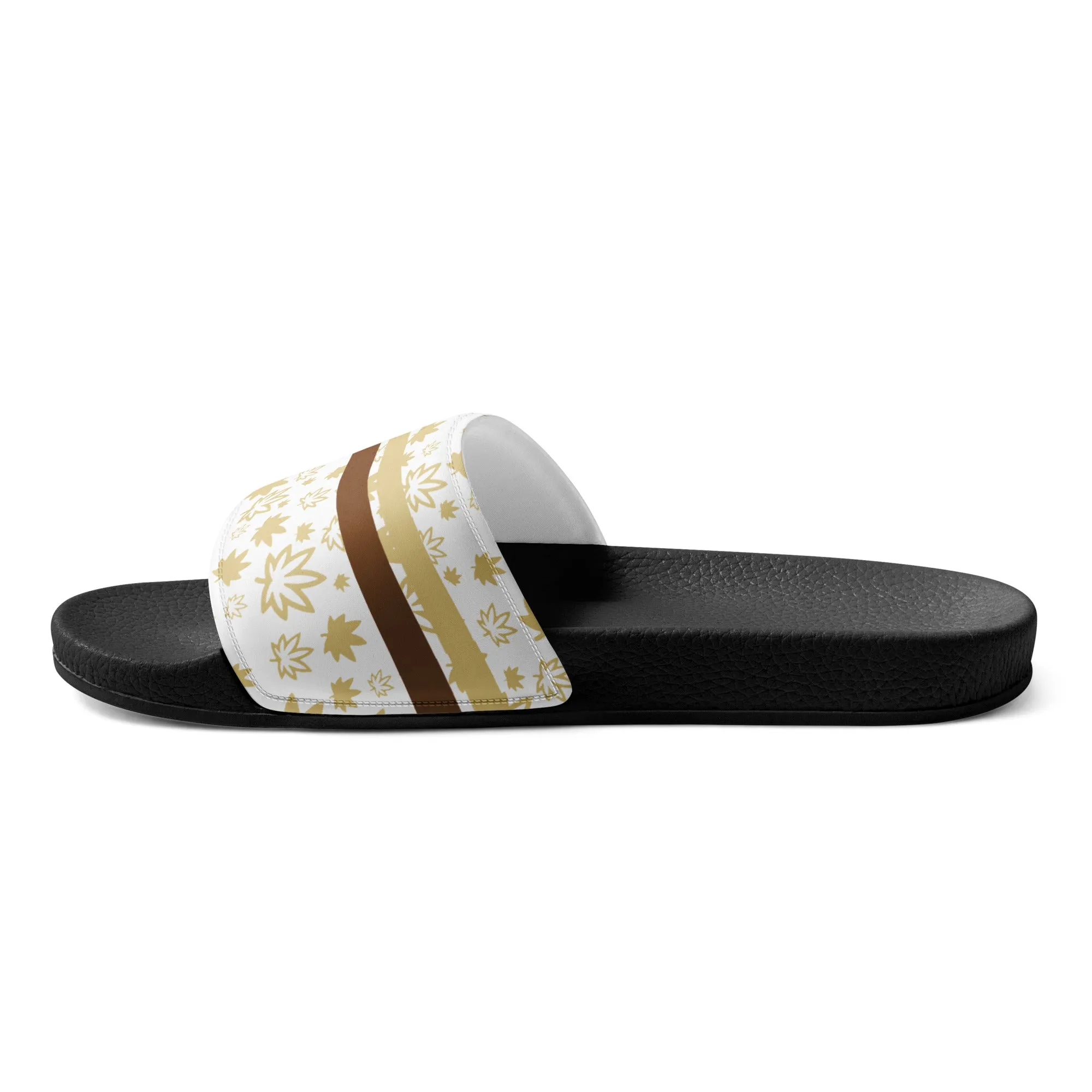 Men’s Gold Leaf and Strips slides