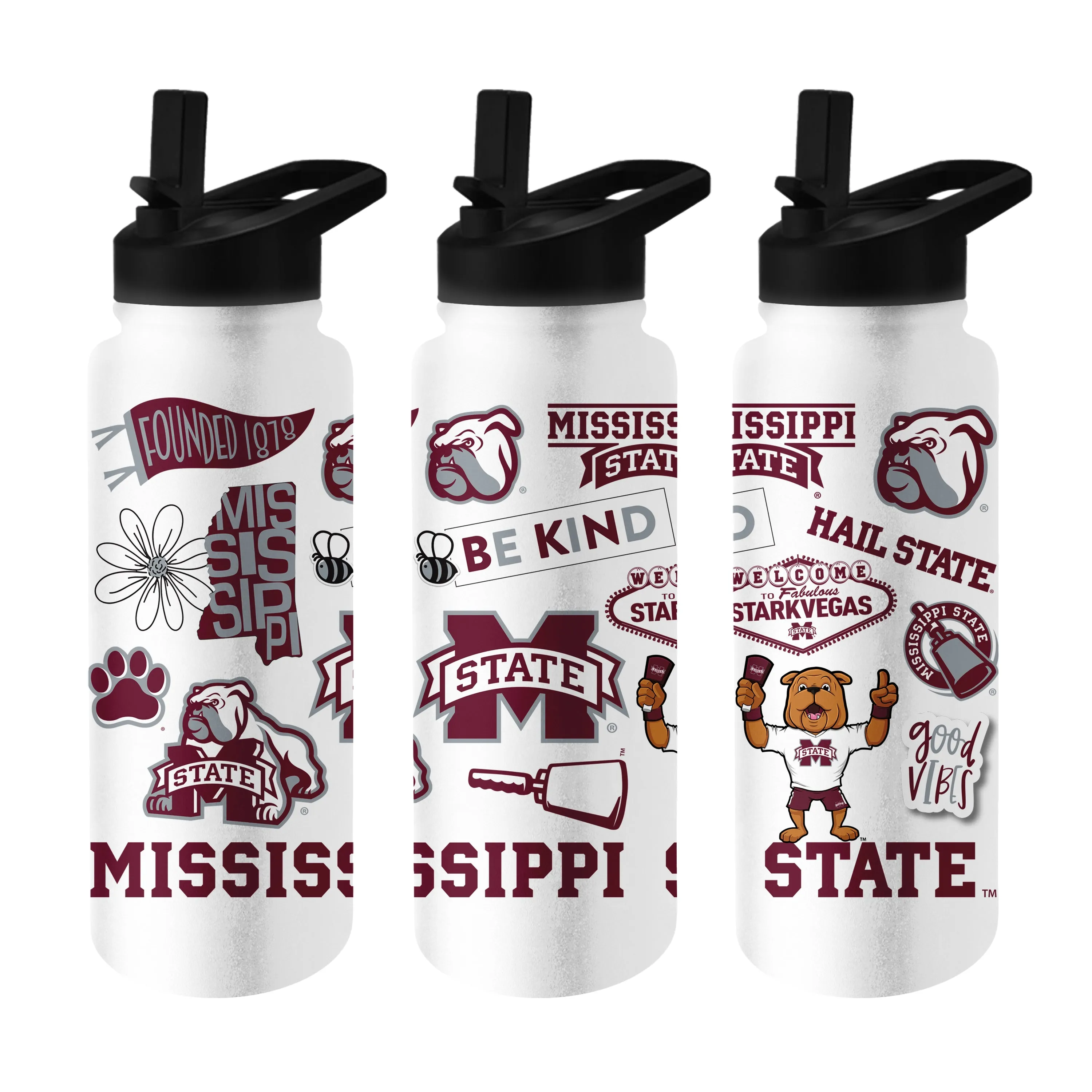 Mississippi State 34oz Native Quencher Bottle