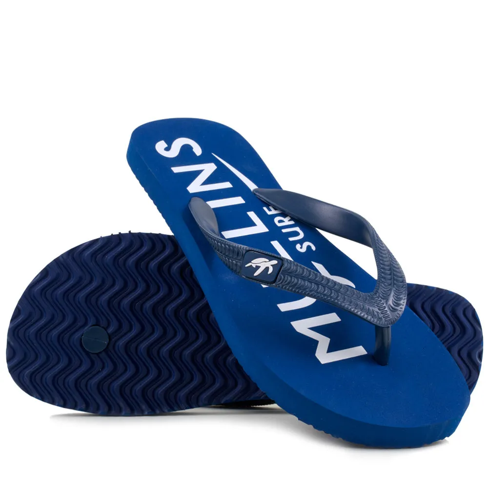 Mullins Adults Luxury Flip Flops in Blue