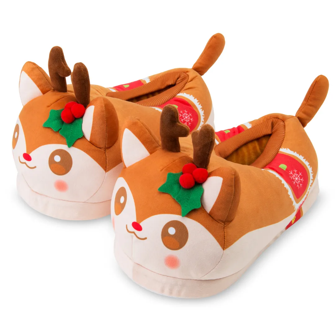 Cozy Reindeer Cat-Themed Slippers for Ultimate Comfort and Warmth