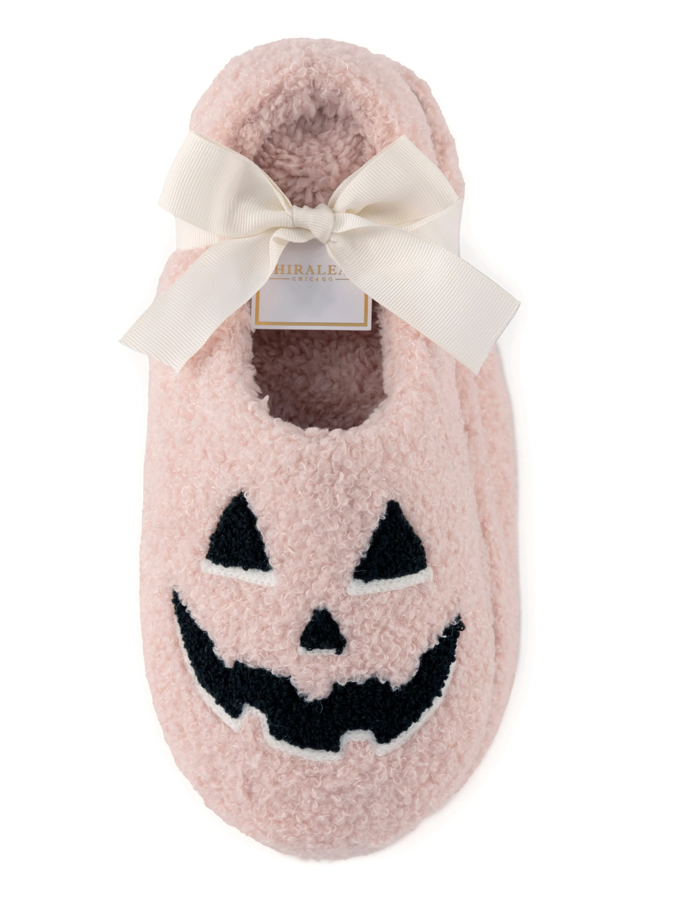 Shiraleah Jack O'Lantern Slippers, Blush