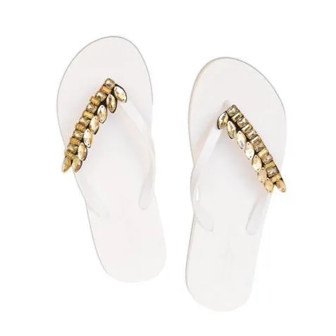 Smith - Rhinestone Flat Flip Flops Sandal