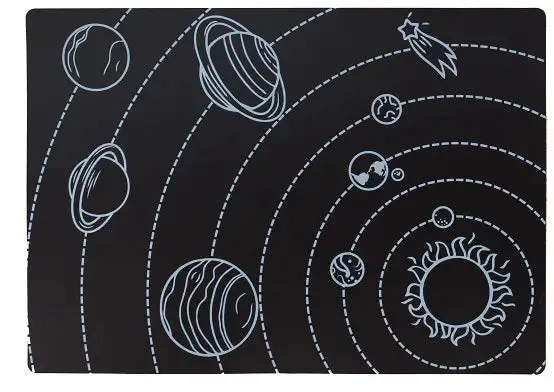 Solar System Chalkboard Placemat