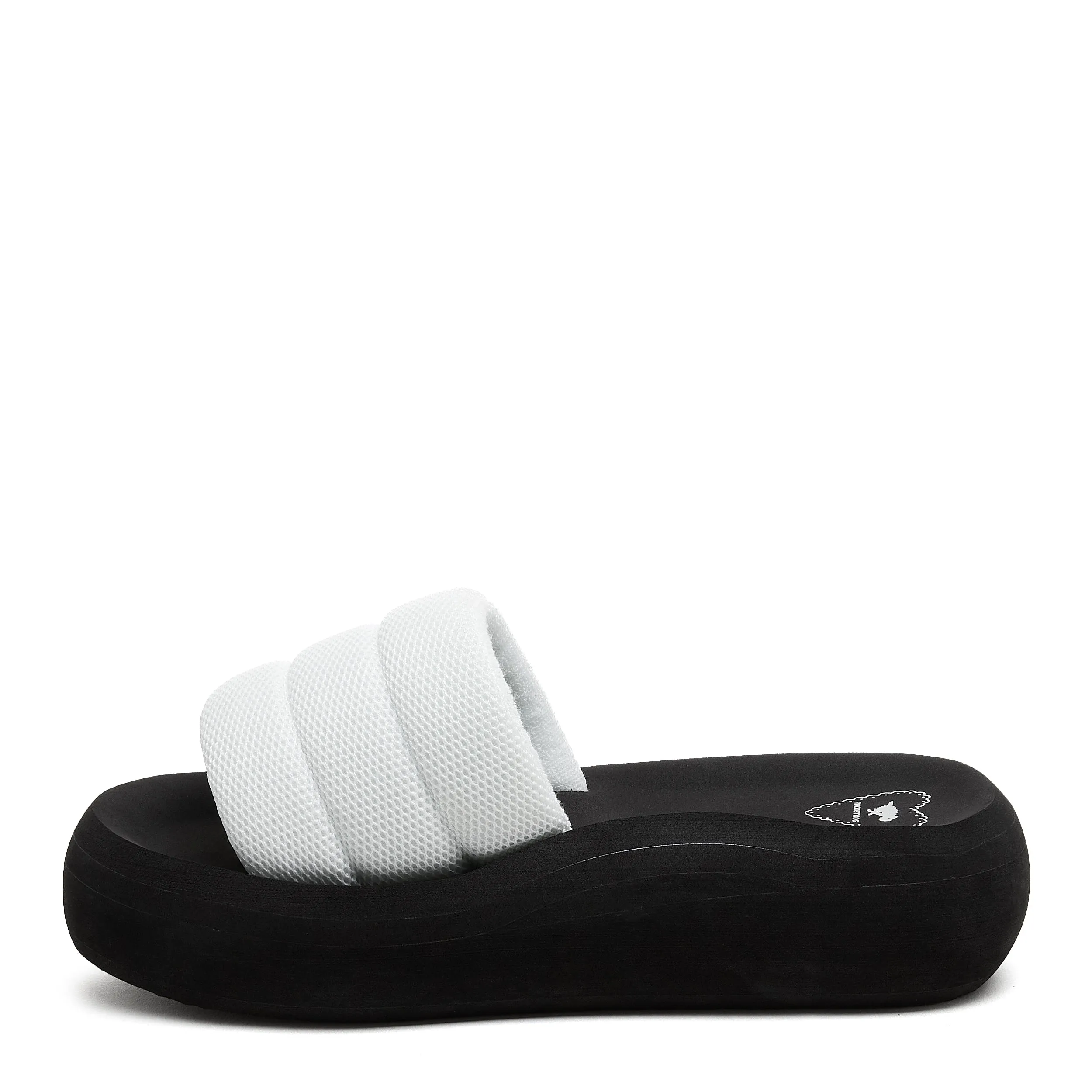 Splash White Slide Sandal