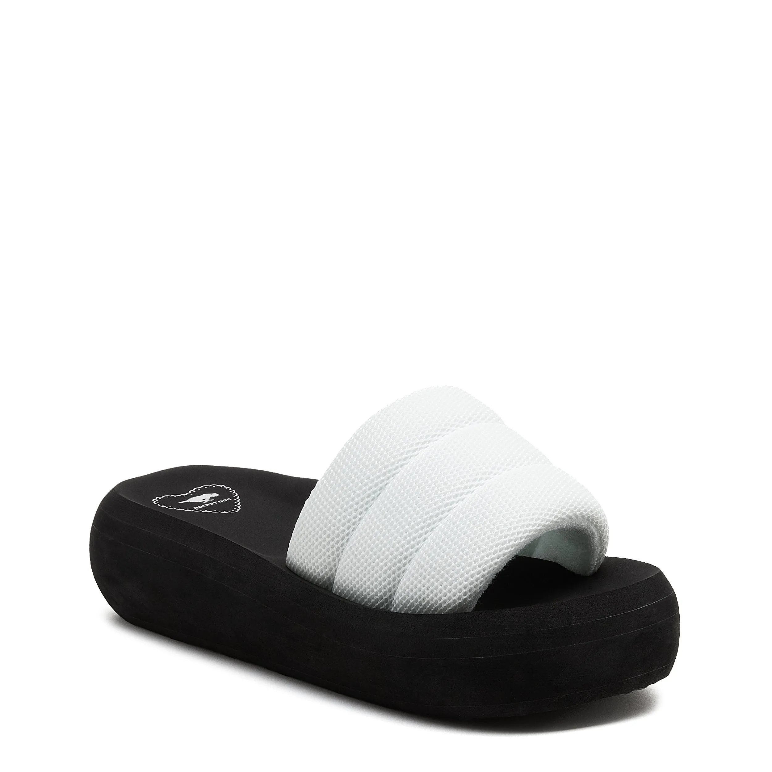 Splash White Slide Sandal